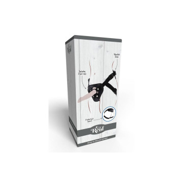 Get Real - Strap - On Deluxe Harnés Negro | Vybes.it