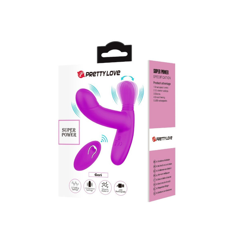 Pretty Love - Geri Masajeador Clitoris Control Remoto Rosa |