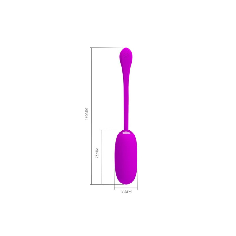 Pretty Love - Julius Huevo Vibrador Impermeble & Recargable Morado