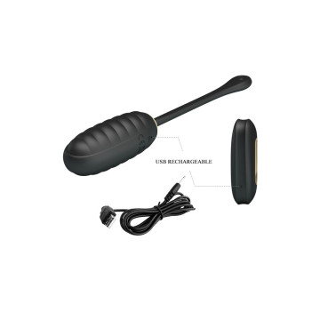 Pretty Love - Doreen Huevo Vibrador De Lujo Recargable Negro