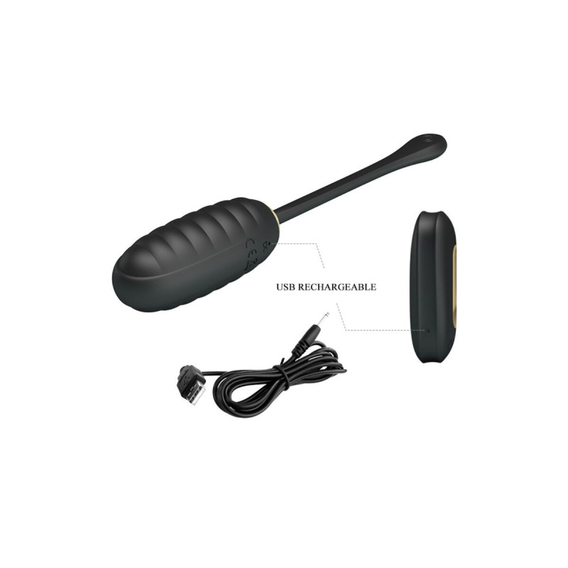 Pretty Love - Doreen Huevo Vibrador De Lujo Recargable Negro
