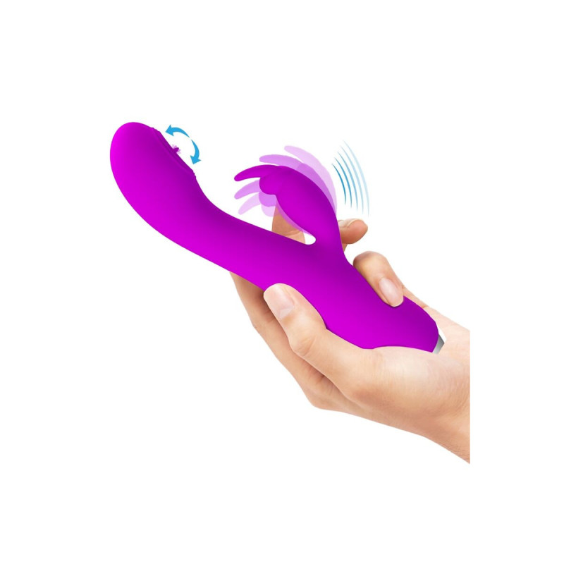 Pretty Love - Rachel Vibrador Recargable Con Succionador Morado |