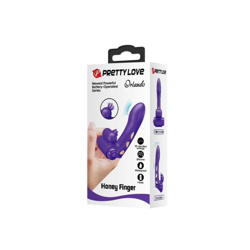 Pretty Love - Orlando Funda De Dedo Vibrador Morado | Vybes.it