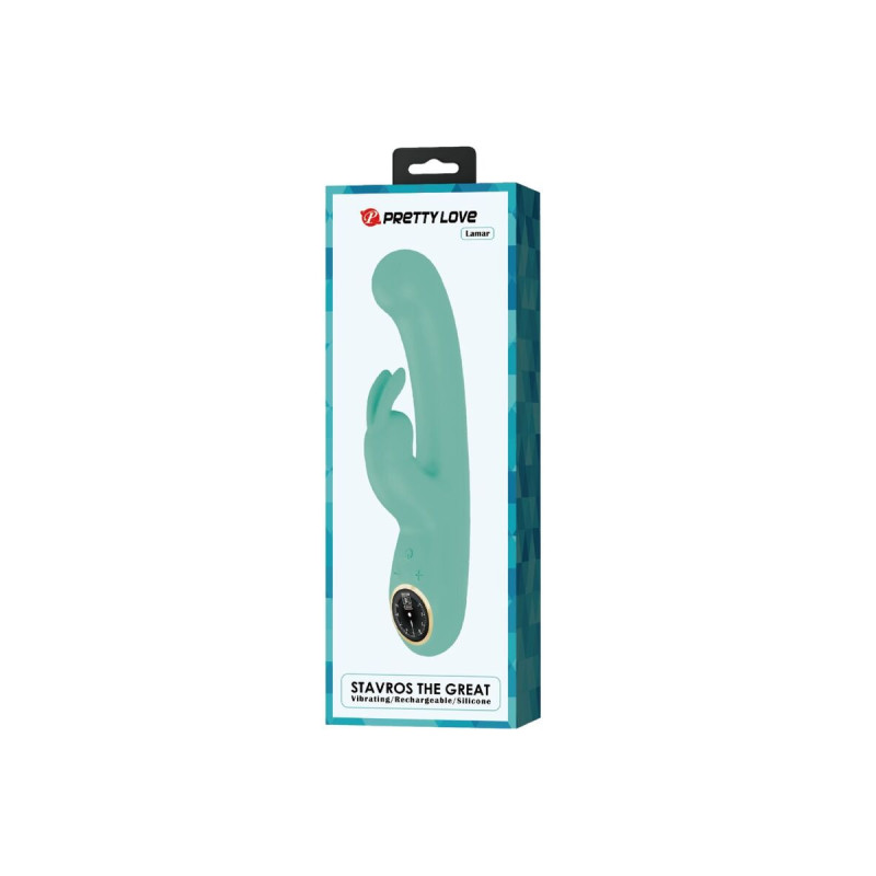 Pretty Love - Lamar Vibrador Rabbit & Punto G Verde | Vybes.it