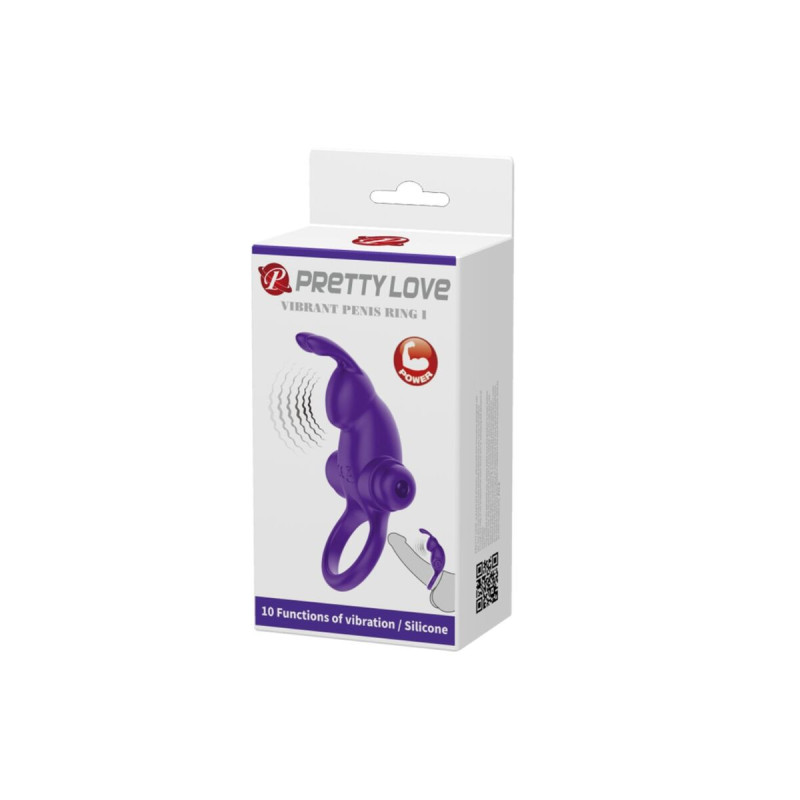 Pretty Love - Anneau Vibrateur I Rabbit Pour Pénis Violet | Vybes.it