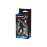 Pretty Love - Anneau De Lapin Vibrator Iii Pour Pénis Noir |