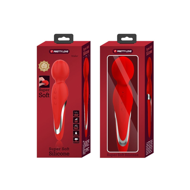 Pretty Love - Walter Vibrador Wand Rojo | Vybes.it