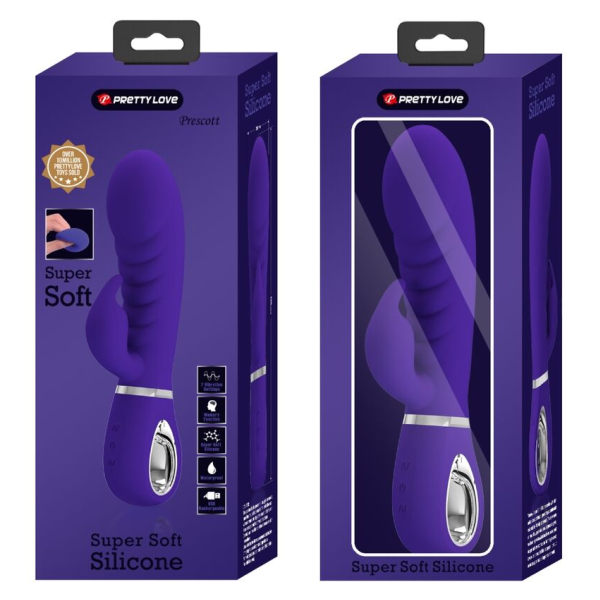 PRETTY LOVE - PRESCOTT VIBRADOR PUNTO G MULTIFUNCIÓN LILA