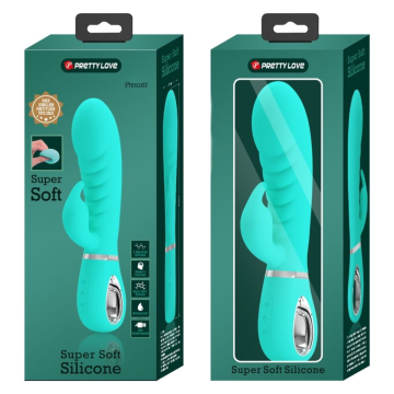PRETTY LOVE - PRESCOTT VIBRADOR PUNTO G MULTIFUNCIÓN VERDE AGUA