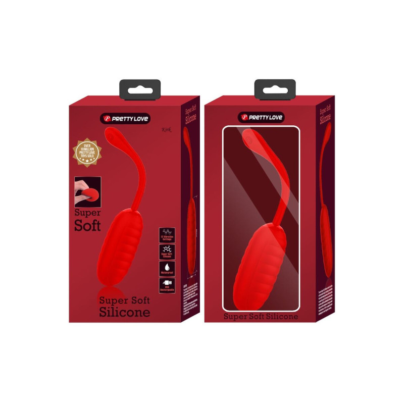 Pretty Love - Kirk Huevo Vibrador Recargable Rojo | Vybes.it