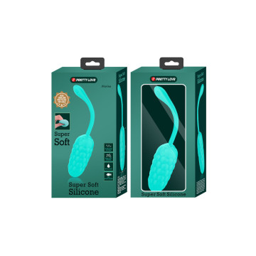 Pretty Love - Huevo Vibrador Con Textura Marina Recargable Verde