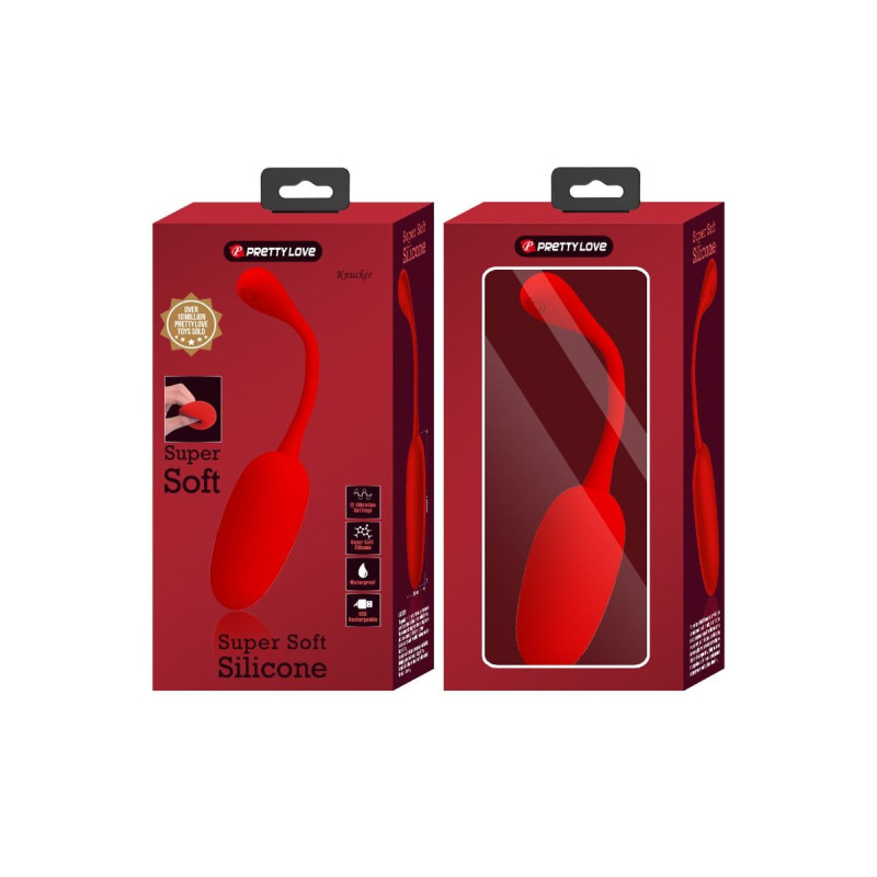 Pretty Love - Knucker Huevo Vibrador Recargable Rojo | Vybes.it