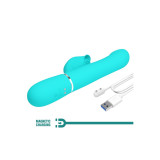 Pretty Love - Vibrador Rabbit Perlas Verde Agua | Vybes.it