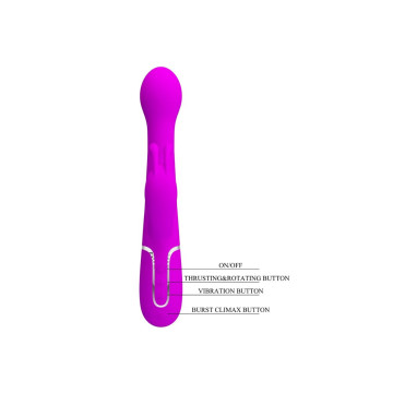 Pretty Love - Dejon Vibrador Rabbit 3 En 1 Multifunción Violeta |