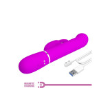 Pretty Love - Vibrador Coale Rabbit Perlas Violeta | Vybes.it