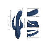 Calexotics - Vibrador Triple Orgasm Azul | Vybes.it