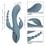 CALEXOTICS - VIBRATORE TRIPLE ECSTASY GRIGIO