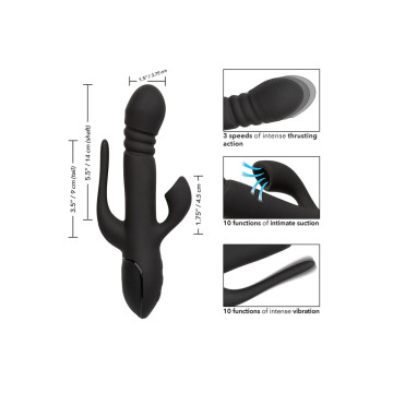 Calexotics - Vibrator Triple Euphoria Black | Vybes.it
