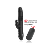 Black&Silver - Kenji Vibratore Rabbit Up & Down + Telecomando