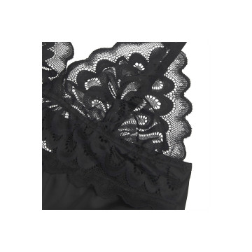 Subblime - Babydoll Avec Poitrine Imprimé Fleuri Noir L/Xl |