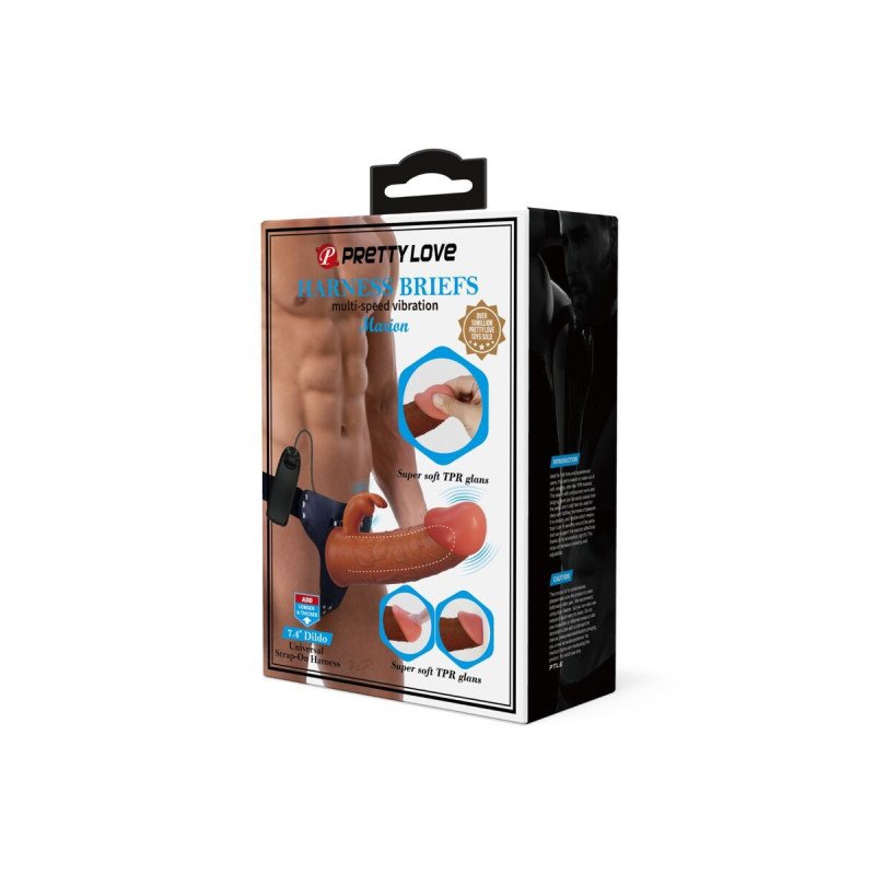 Pretty Love - Marion Harness Briefs Universal Con Dildo Vibración