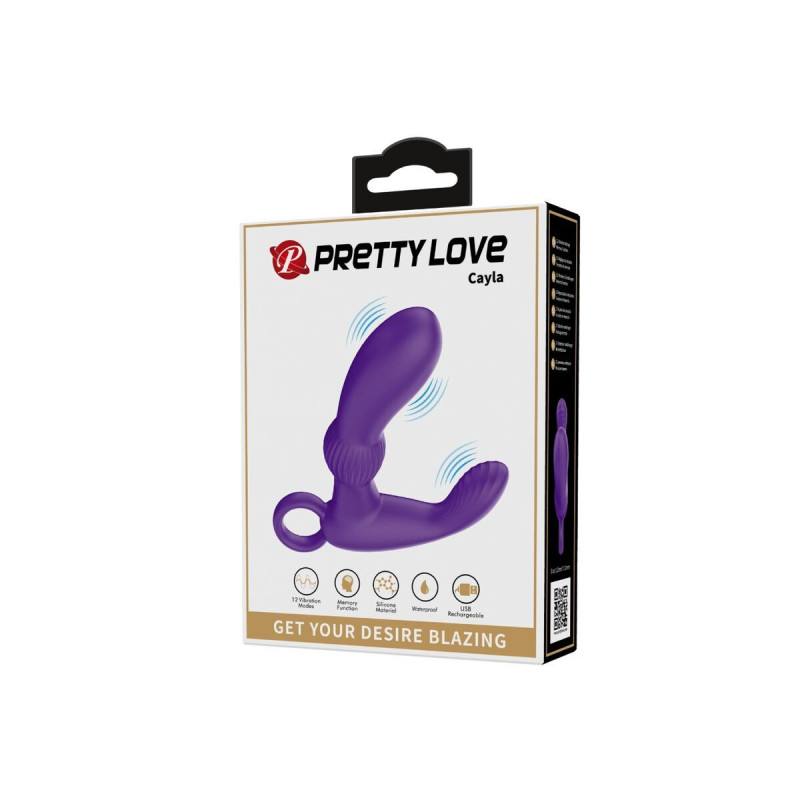 Pretty Love - Cayla Masajeador Vibrador Anal Lila | Vybes.it