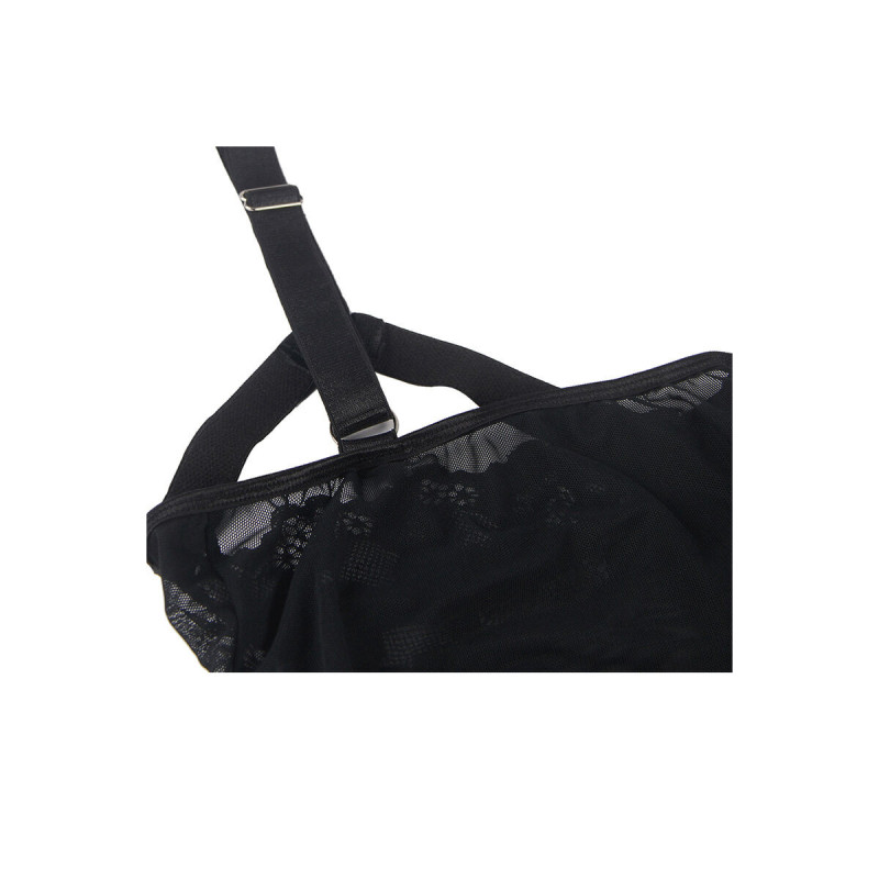 Subblime - Teddy Con Liguero Detalle Tiras Pecho Negro L/Xl |