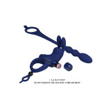 Pretty Love - Ayad Anillo Vibrador Rabbit Con Plug Azul | Vybes.it
