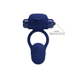 Pretty Love - Ajmal Anillo Vibrador Con Plug Azul | Vybes.it