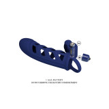 Pretty Love - Altaf Anillo Vibrador Con Funda De Silicona Azul |