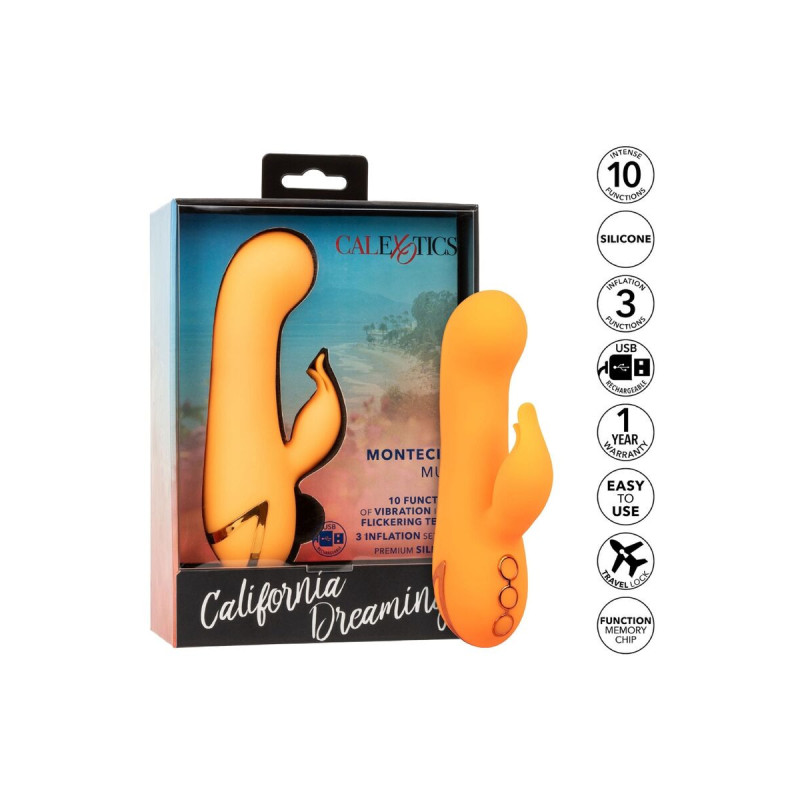Calexotics - Montecito Muse Vibrator Rabbit Orange By California