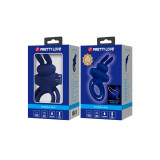 Pretty Love - Darey Doble Anillo Vibrador Rabbit Azul | Vybes.it