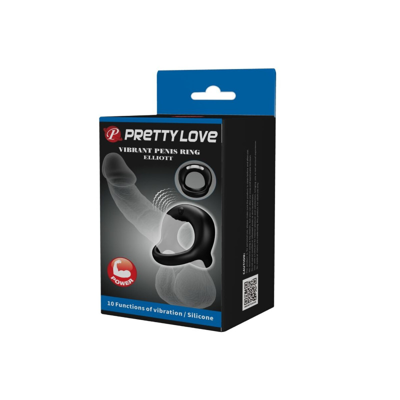 Pretty Love - Elliott Anillo Vibrador Negro | Vybes.it