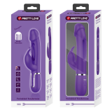 PRETTY LOVE - KAMPAS VIBRADOR RABBIT 3 EN 1 MULTIFUNCIÓN CON LENGUA VIOLETA