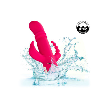 Calexotics - Jack Fantasy Triple Vibrateur Chauffant Lapin Rose |