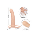 Calexotics - Maxx Doble Penetrador Acanalado 10 Vibraciones Natural