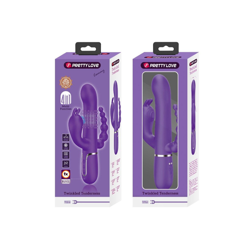 Pretty Love - Cammy Triple Vibrador Multifunción 4 En 1 Morado |
