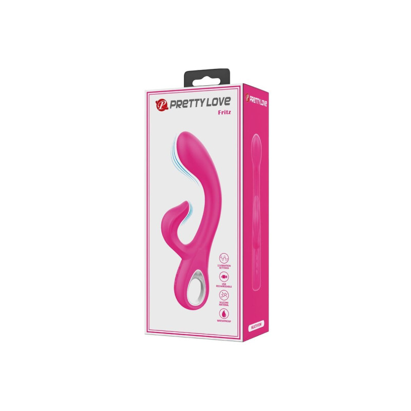 Pretty Love - Fritz Vibrador Rabbit 12 Vibraciones Rosa | Vybes.it
