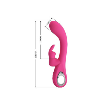 Pretty Love - Novak Vibrador Rabbit 12 Vibraciones Rosa | Vybes.it