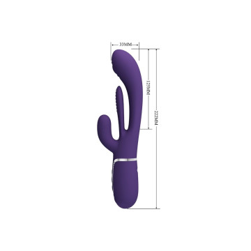 Pretty Love - Shania Triple Vibrador Rabbit Multifunción Morado |