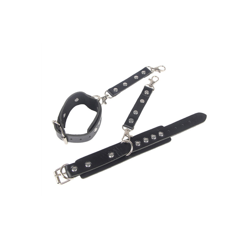 Subblime - 953690 Esposas Con Cinturón Bondage Negro Talla Única |