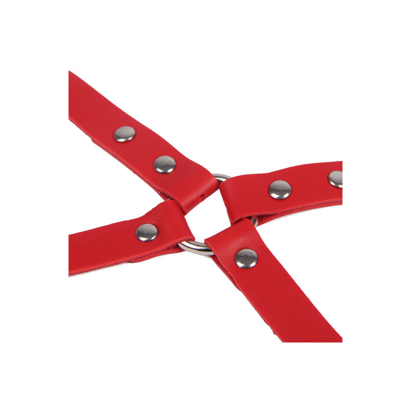 Subblime - 953706 Esposas Con Cinturón Bondage Rojo Talla Única |