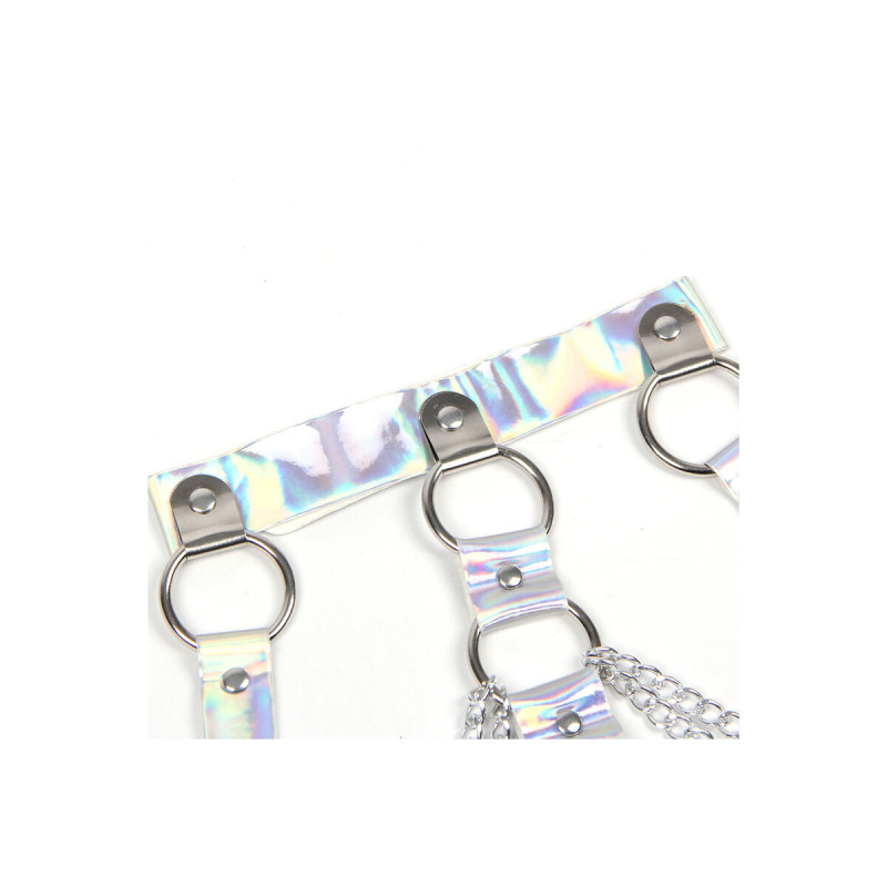 Subblime - 953737 Brustgurt Mit Ringen Und Ketten Silber Eine