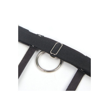 SUBBLIME - 953744 JARRETELLE PUNK EN CUIR AJUSTABLE NOIR TAILLE UNIQU…