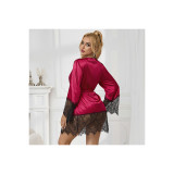 Subblime - 953829 Pyjama Dentelle Élégant + String Rouge L/Xl |
