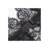 Subblime - 953911 Set 3 Piezas Encaje Y Saten Negro S/M | Vybes.it