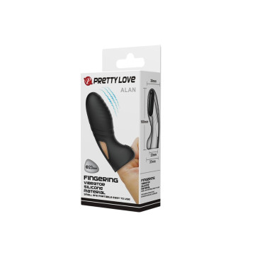 Pretty Love - Alan Vibrador De Dedo Silicona Negro | Vybes.it