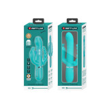 Pretty Love - Cammy Triple Vibrador Rabbit Multifunción 4 En 1 Azul
