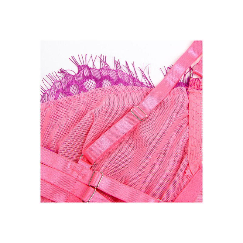 Subblime - 955359 Bh - Set Mit Spitze Und Strumpfbändern Rosa Und