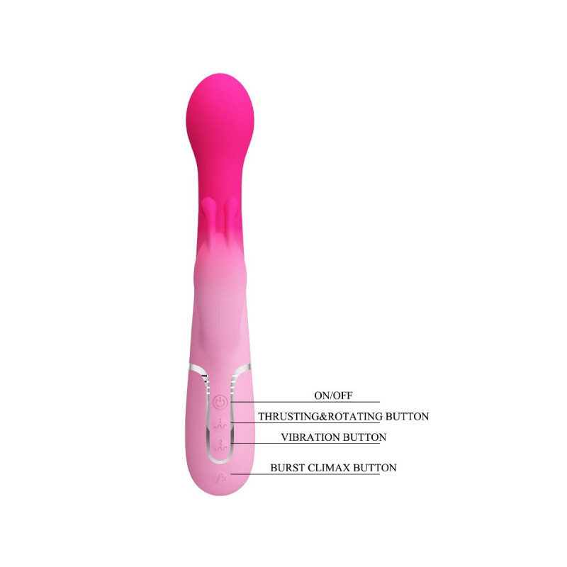Pretty Love - Dejon Vibrador Rabbit 3 En 1 Multifunción Rosa |